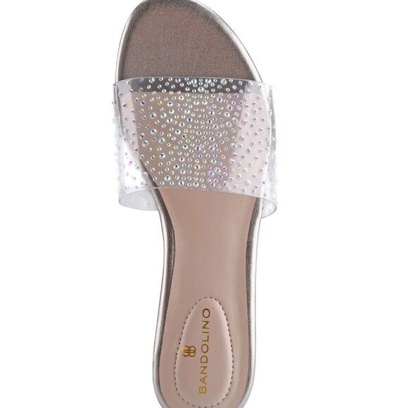 Bandolino Kenzo clear embellished slide Sandal - Picture 4 of 9